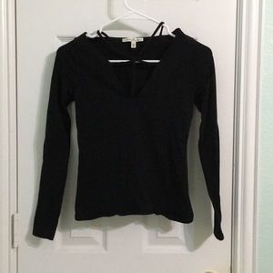 EXPRESS black long sleeve top